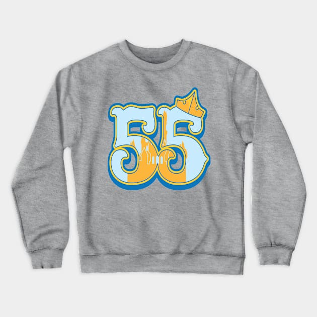 Retro '55 California Princess Crewneck Sweatshirt by DeepDiveThreads